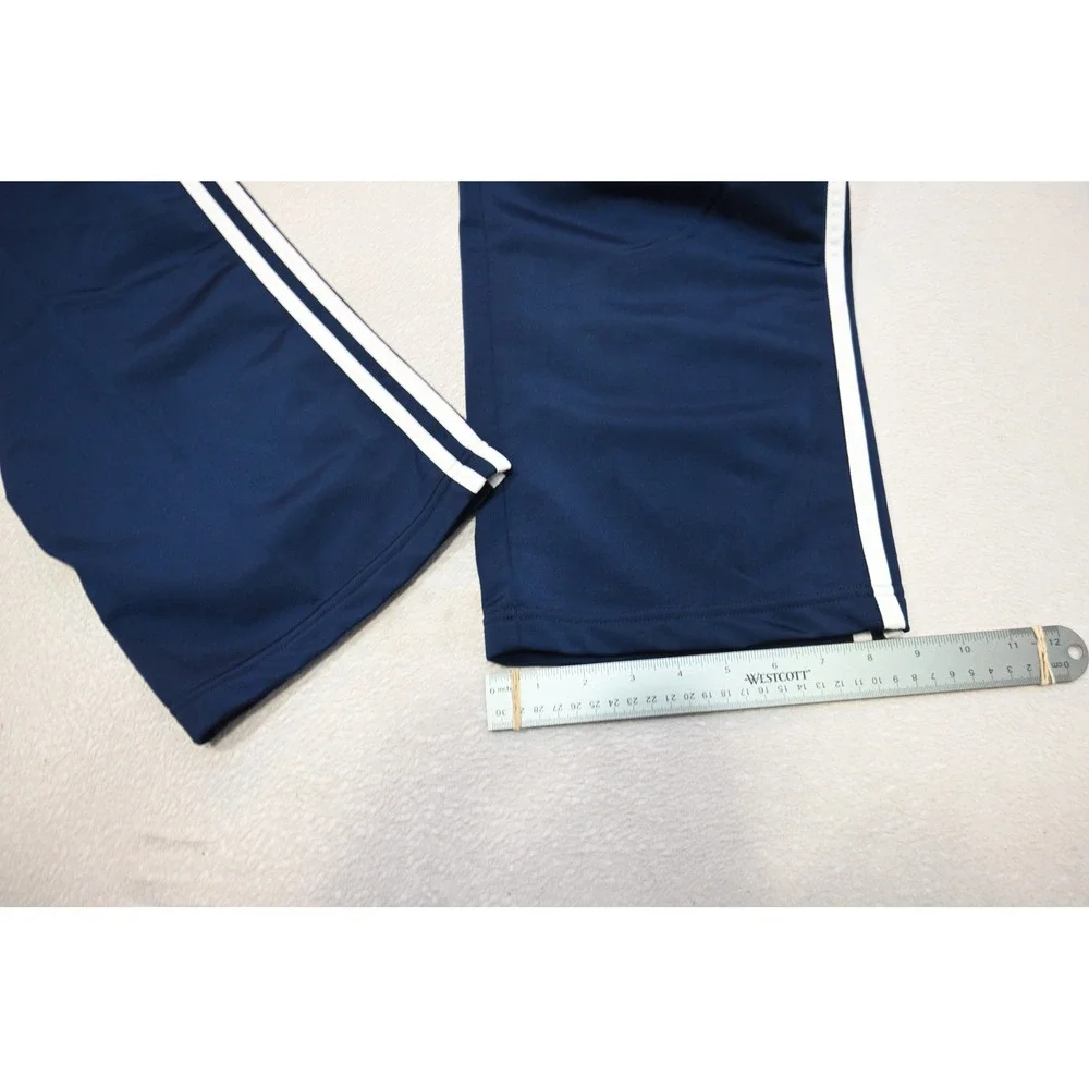 Adidas Track Sweat Pants Mens XL Navy Blue White 3-Stripe Athletic Excellent